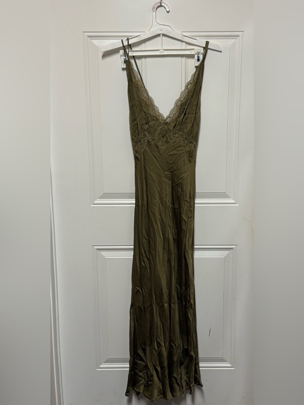 Spell Boudoir Slip Dress Olive Green NWT Size L - Picture 7 of 16